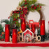 Homemory Red Acrylic Flameless LED Candles with Remote & Timer, Battery Powered, Fake Candles, Elegant Home Decor
