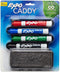 EXPO 1785294 Mountable Whiteboard Caddy with 4 Markers and Eraser Set