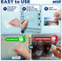 MIFFLIN-USA Index Card Holder (2x3.5”, 30 Pack), Clear Self-Adhesive Card Pockets for Organizing Storage Bins.