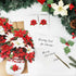 Naozinebi 10 Set 12 Inch Poinsettia 3D 3D Christmas Paper Pop Up Cards Thank You Cards Paper Flower Bouquet Popup