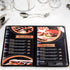 12 8.5 11 Inch 2 4 Nicunom Pcak Restaurant Menu Covers, X Menu Covers, Page View Transparent Menu Holders for Bar Cafe