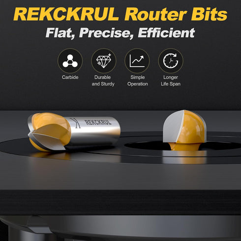 3PCS Set Set, 1/2 inch 5/8, 3/4, 1-1/2 inch Core Box Router Bit Precision, Durability, and Versatility in One