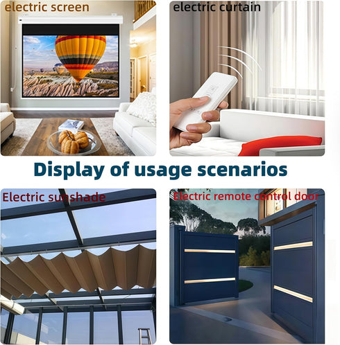 ACGarden 315MHz Wireless Remote Control Kit for Projector Screen, Electric Curtains, Motorized Shade & Smart Home