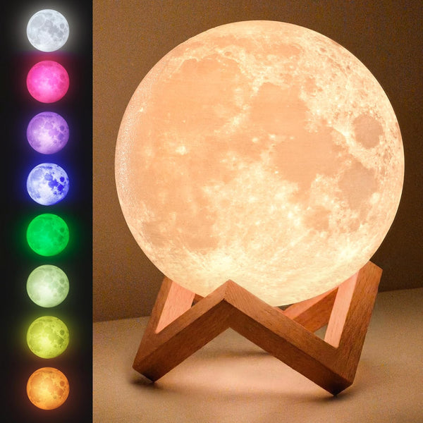 Mind-Glowing Moon Lamp - 3D Moon Night Light for Kids Bedroom -