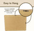 Burlap Covered Bulletin Picture & Memo Board, Criss-Cross Twine, 11.75 x 15.75