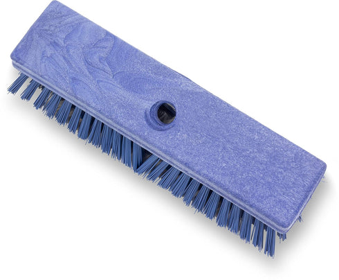 ACME 10 Inches, SPARTA Plastic Floor Scrub Brush, Brush Head Only, Deck Brush with Standard Thread Fitting for Deck