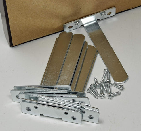 Premium Quality EZ Easel Zinc Plated 12 Pack. Attach to Your Wood Picture Frame to add a Simple Easel for Display.