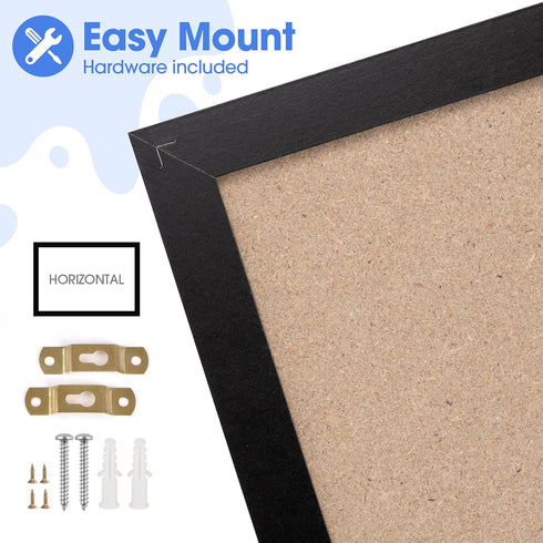 Board2by Monthly Chalkboard Calendar & Cork Board Combo, 18" x 24" Magnetic Board with Hanging Wood Frame