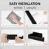 SUS304 Auxmir Matte Black Toilet Paper Holder, Self Adhesive Toilet Roll Holder Wall Mount, Premium Thicken Stainless