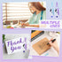 Sabary Mini Highlighter Nurse Pen Pack Set, Pink and Purple Tip Highlighter, 2 Permanent Marker Pens, 2 Retractable