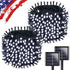 Upgrade 2Pack 500LED Solar String Lights for Outside, 180FT Solar Christmas String