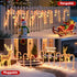 24-Pack 10 Solar Christmas Lights Outdoor Decorations: Candy Cane Pathway Lights with Modes - Unique Xmas Gifts for Mom