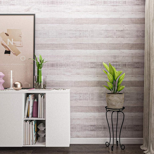 Art3d 17.7"x78.7" Peel and Stick Wallpaper, Decorative Self-Adhesive Vinyl Wood Grain for Furniture and Cabinets