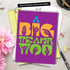 The Best Card Company – 1 Jumbo Big Sign Language Thank You Greeting Card (8.5 x 11 Inch) - Extra Large Thanks Card