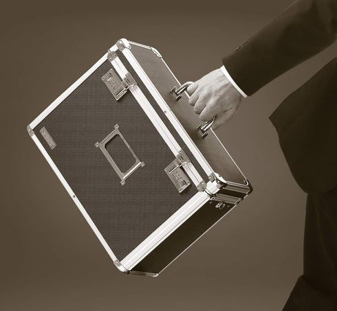 Vaultz File Organizer Storage Box - 14 x 7.25 x 12 Inch Portable Locking Totes for Office Documents