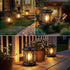 2 Pack Hanging Solar Lanterns Outdoor Waterproof - Lanterns Decorative Outdoor Patio Decor with Clip Solar Lantern