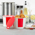 64 25 Restaurantware-Bio Tek Ounce Chicken Buckets With Lids, Greaseproof Paper Chicken Buckets - Vented Lids