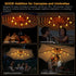 LED Canopy and Umbrellas Lights, 23 Ft Outdoor String Lights with 8LED C7 E-12 Bulbs, Waterproof