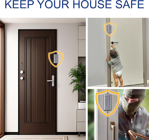 Kirphealy 2 Pack 800lbs Home Security Door Lock, Door Reinforcement Locks for Front Door, Upgraded Door Latch