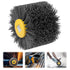 Abrasive Nylon Wire Drawing Wheel Drum Brushes, 320 Grit 120x100mm Polishing Brush