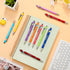 Office Pens Funny Inspirational Quotes Ballpoint Pen Metal Motivational Macaron Touch Stylus Pens (10 Pieces)
