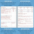 BookFactory Manager Notebook/Manager’s Log Book, Wire-O, 100 Pages, 8.5”x11” Planner for Management