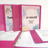 BAZIC 1" Economy View 3 Ring Binder Organizer - Fuchsia, Round Ring, Holds 175 Sheets, 1-Count