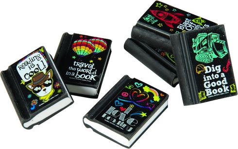 Raymond Geddes Reading Rocks! Pencil Erasers - Pack of 48