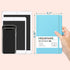 Graph Grid Paper Notebook/Journal - Classic Journal/Notebook with Ribbon Divider, Hardcover with Thick Paper, 5.3" x 8.26", Banded + Pen Holder +Inner Pocket - Light Blue by URSUNSHINE