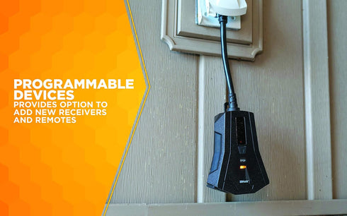 Countdown 3 Southwire Woods Outdoor Lighting Timer with Remote Control - Grounded Outlets - Convenient Lighting