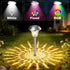 4 Pack 3 Beau Jardin Solar Pathway Lights White+ Color Changing Stainless Steel Mode Outdoor Multicolor Metal Solar