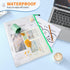 Umriox 16 Pack A5 Zipper Pouch, Mesh Bags with Zipper for Puzzles, Office and Travel Supplies