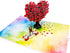 Liif 3D Pop Up Card, Lesbian Love Tree Greeting Card for Valentine's Day, Anniversary, LGBT, Wedding