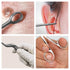 3.5" 5 Set, Hartman Alligator Forceps - High Quality, Long Lasting, Professional ENT Tools, Piece Ear Loop Design