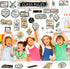 Class Rules Bulletin Board Decorations, Eucalyptus Motivational Cutouts for Classroom