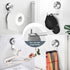 YOHOM Suction Cup Toilet Paper Holder Bathroom Hooks for Towel Wall Mounted Toilet Roll Holder Tissue Paper Towel