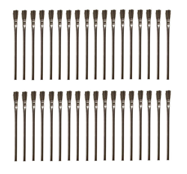 72pcs 1/2 inch Flexible Horsehair Bristle Acid Brushes