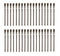 72pcs 1/2 inch Flexible Horsehair Bristle Acid Brushes