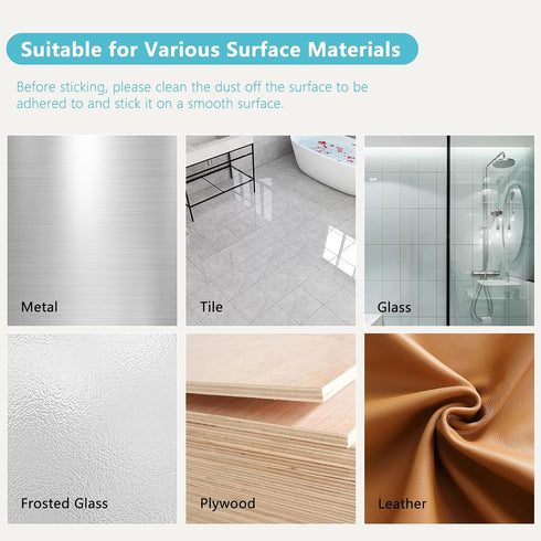Door Stoppers for Wall, 1.65" Set of 8Pcs, Door Knob Wall Protector and 90pcs Cabinet Door Bumper Clear