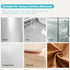 Door Stoppers for Wall, 1.65" Set of 8Pcs, Door Knob Wall Protector and 90pcs Cabinet Door Bumper Clear
