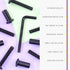 Swpeet 25Pcs M6x35mm Carbon Steel Black Hex Drive Socket Cap Bolts with 1Pcs Allen Wrench for Furniture