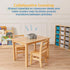 ECR4Kids 3-Compartment Storage Caddy, Grey Supply Organizer, 6-Pack for Classroom and Office Organization