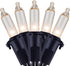 YULETIME Clear Christmas Lights with Black Wire, Pack of 2 Sets 33