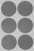 Royal Green Round 2" Grey Sticker Dot Labels, Permanent Adhesive Circle Stickers - 72 Pack