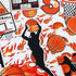 gisgfim Basketball Bulletin Board Decoration Set, Background Paper & Borders for Classroom School Game Craft