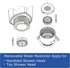 YOO.MEE Water Flow Restrictor Combo for 2.5 GPM and 1.80 GPM, Suitable for Fixed or Handheld Shower Heads