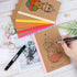 EOOUT 60 Pack A5 Kraft Notebooks, 15 Colors Lined Journal Bulk, 60 Pages for Kids Women Girls