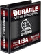 Samsill Durable D Ring Binder, 3 Inch, Customizable Clear View Cover, Black, Made in the USA, Holds 625 Pages