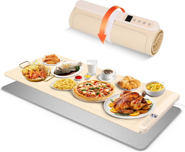 Warming Mat for Food, XXL 35"x16", Electric Warming Tray for Parties Buffet,