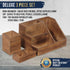 HBCY Creations 3 PIECE Rustic Wooden Desk Organizer Set, Rustic Mail Organizer for Desktop, Great for Rustic or